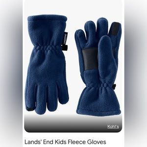 Lands end kids gloves Navy